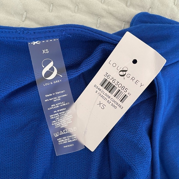 NWT Lou & Grey Signaturesoft Cap Sleeve Romper XS - Picture 6 of 7